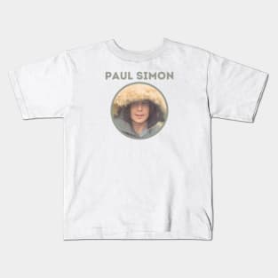 paul simon ll blue dark Kids T-Shirt